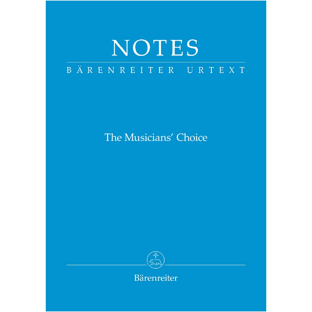 Notes -The Musician's Choice - Bärenreiter notebook with a cover in Bach blue