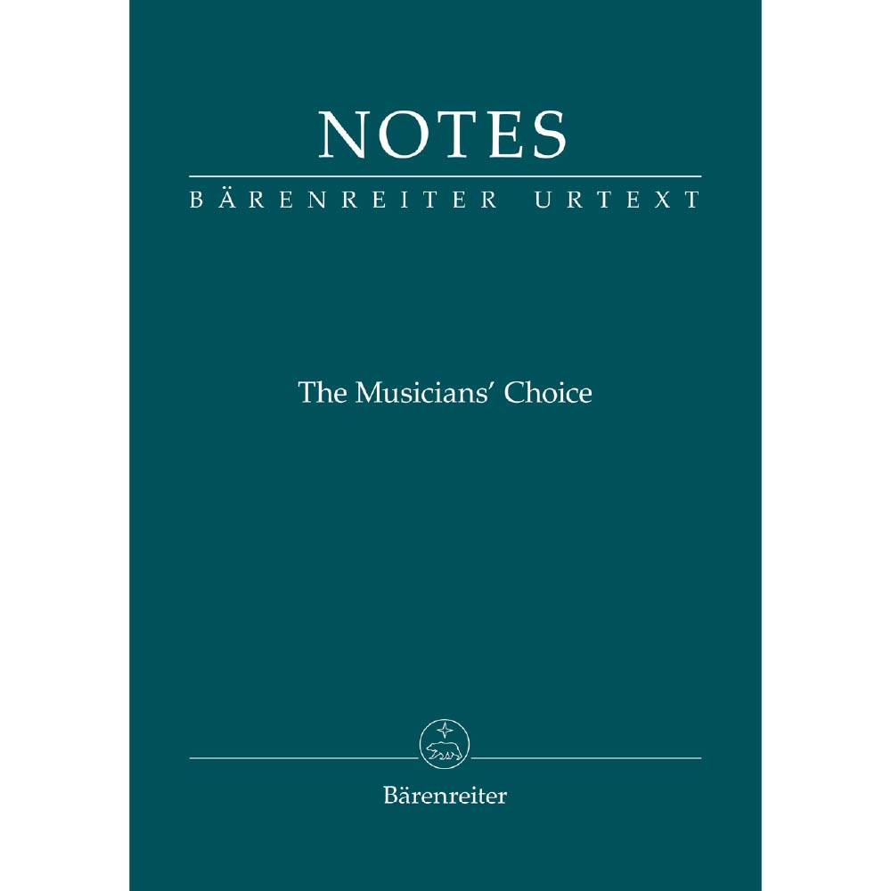 Notes -The Musician's Choice - Bärenreiter notebook with a cover in Smetana green