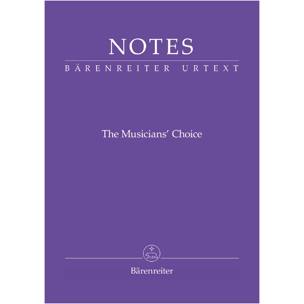 Notes -The Musician's Choice - Bärenreiter notebook with a cover in Fauré purple