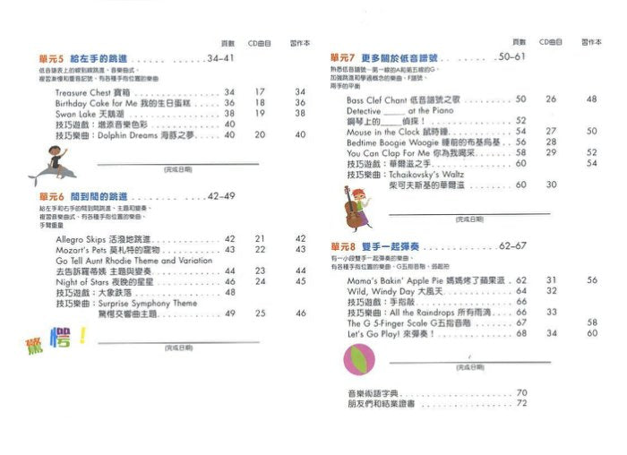 芬貝爾基礎鋼琴教材 預備級 教本C