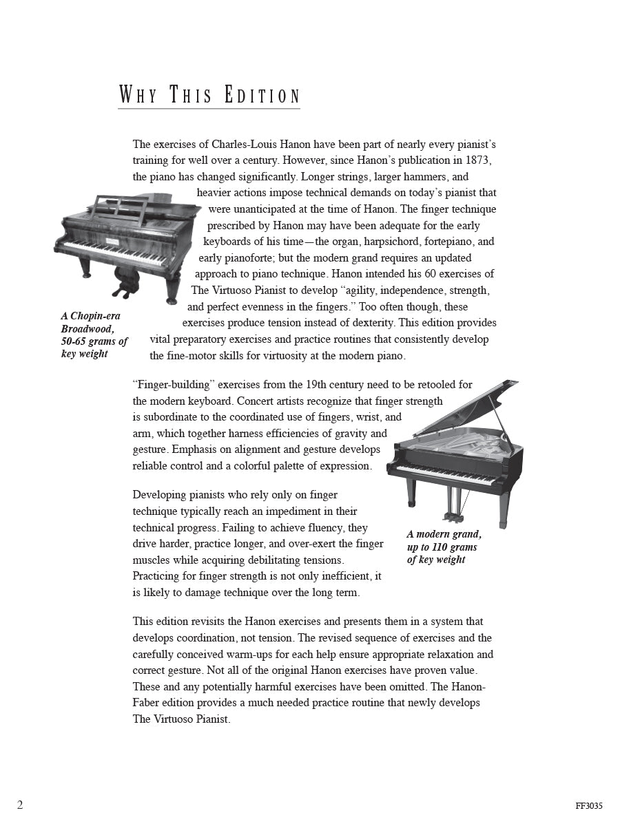 Hanon-Faber: The New Virtuoso Pianist Selections from Parts 1 and 2