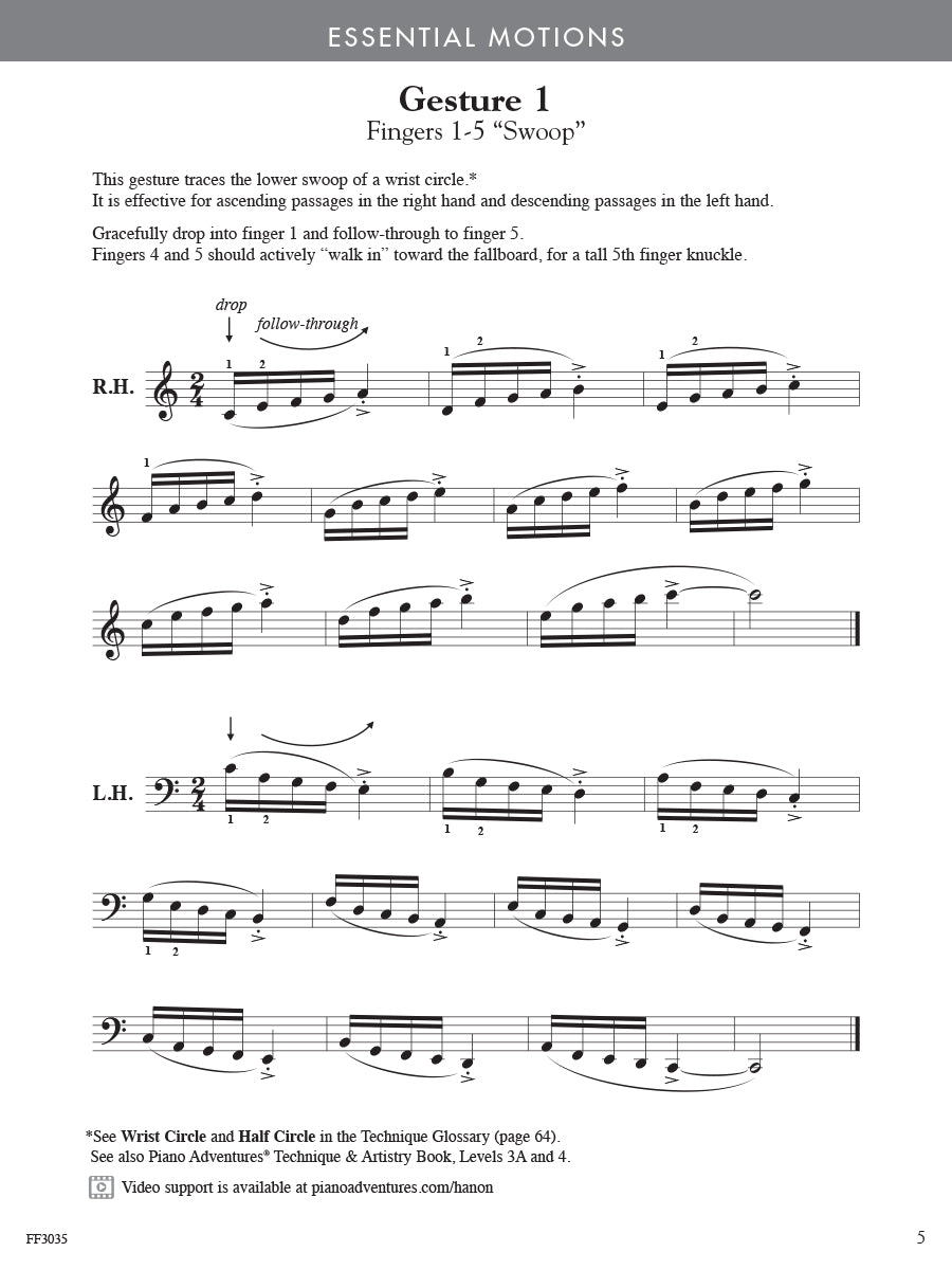 Hanon-Faber: The New Virtuoso Pianist Selections from Parts 1 and 2