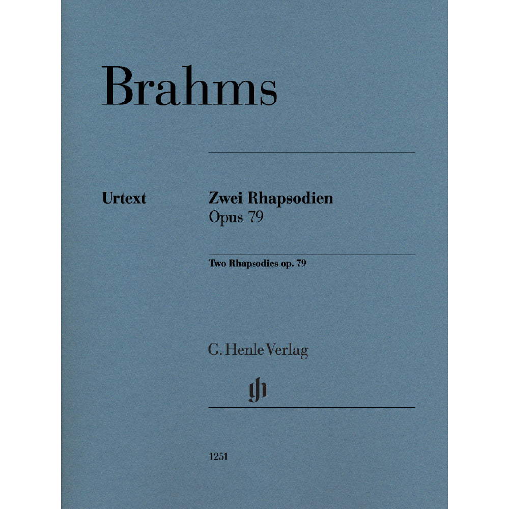Brahms Two Rhapsodies op. 79