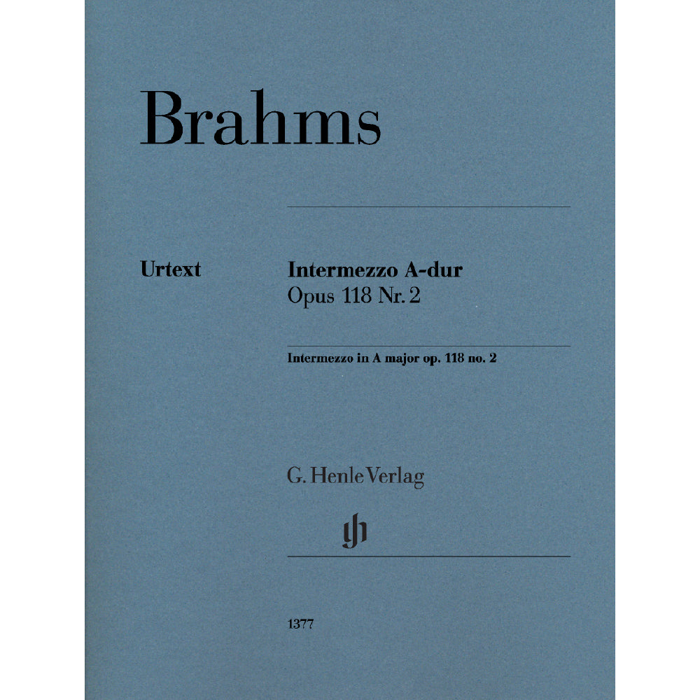 Brahms Intermezzo A major op. 118 no. 2
