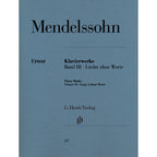 Mendelssohn Bartholdy Piano works, Volume III - Songs without Words