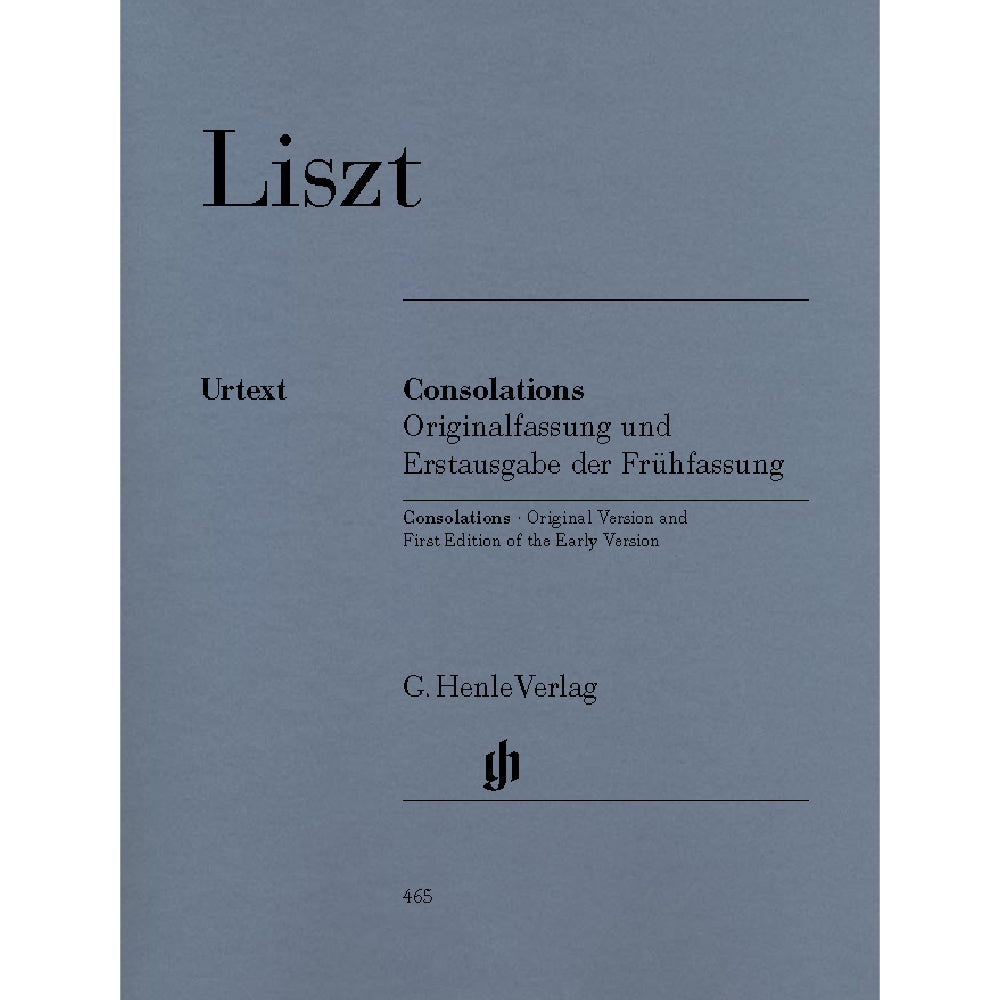Liszt Consolations (including first edition of the early version)