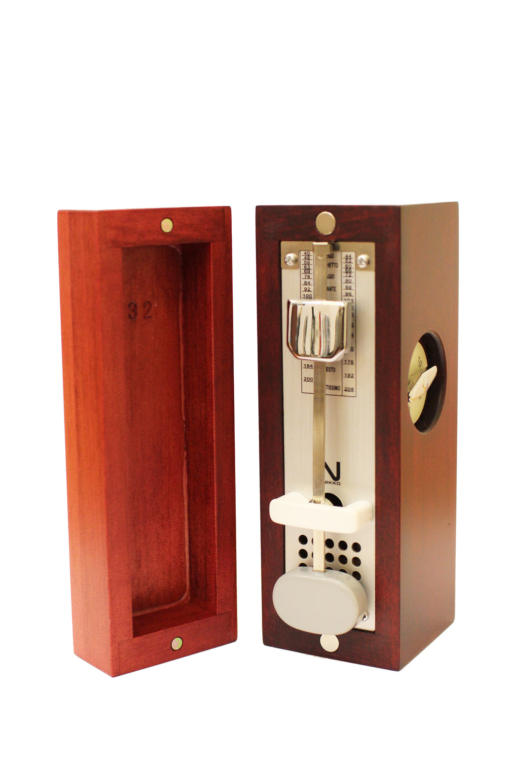 Nikko MINI 傳統手工木製節拍器 酒紅色