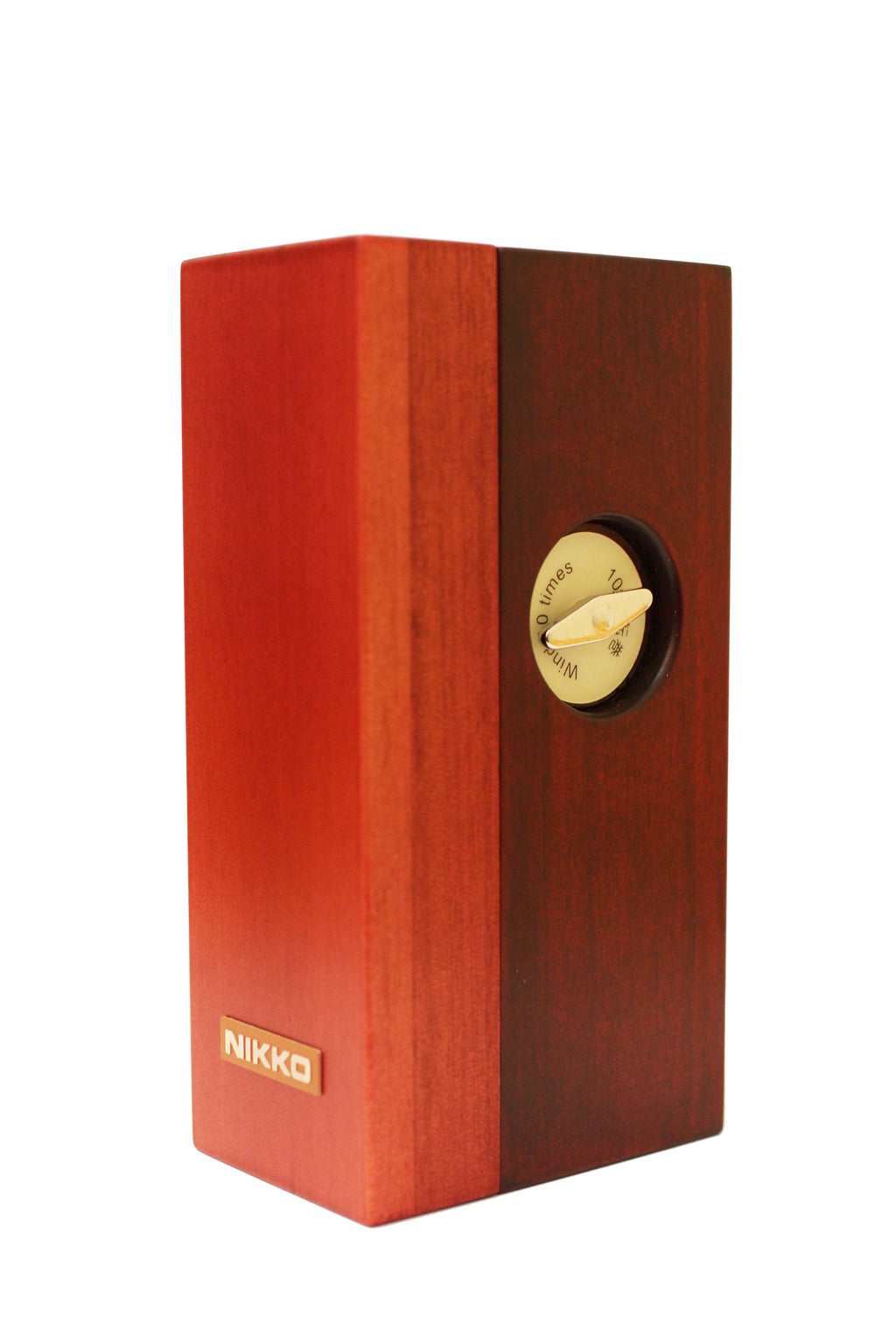 Nikko MINI 傳統手工木製節拍器 酒紅色