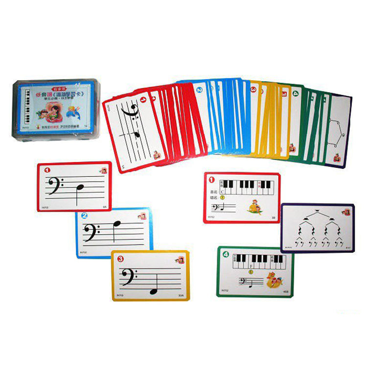 貝多芬 識譜學習卡(低音譜)