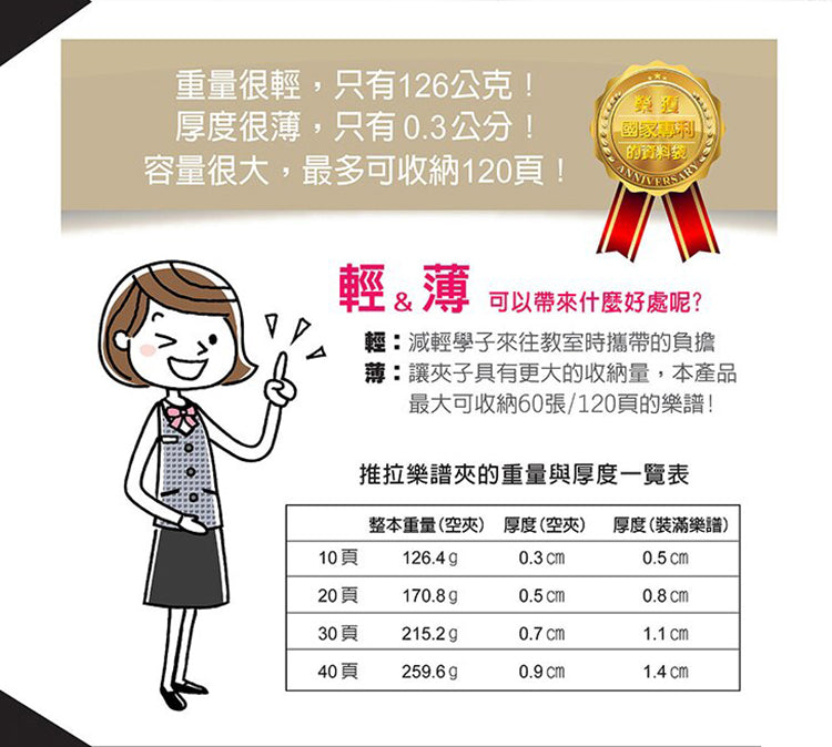 三麗鷗系列 A4不反光活頁樂譜夾