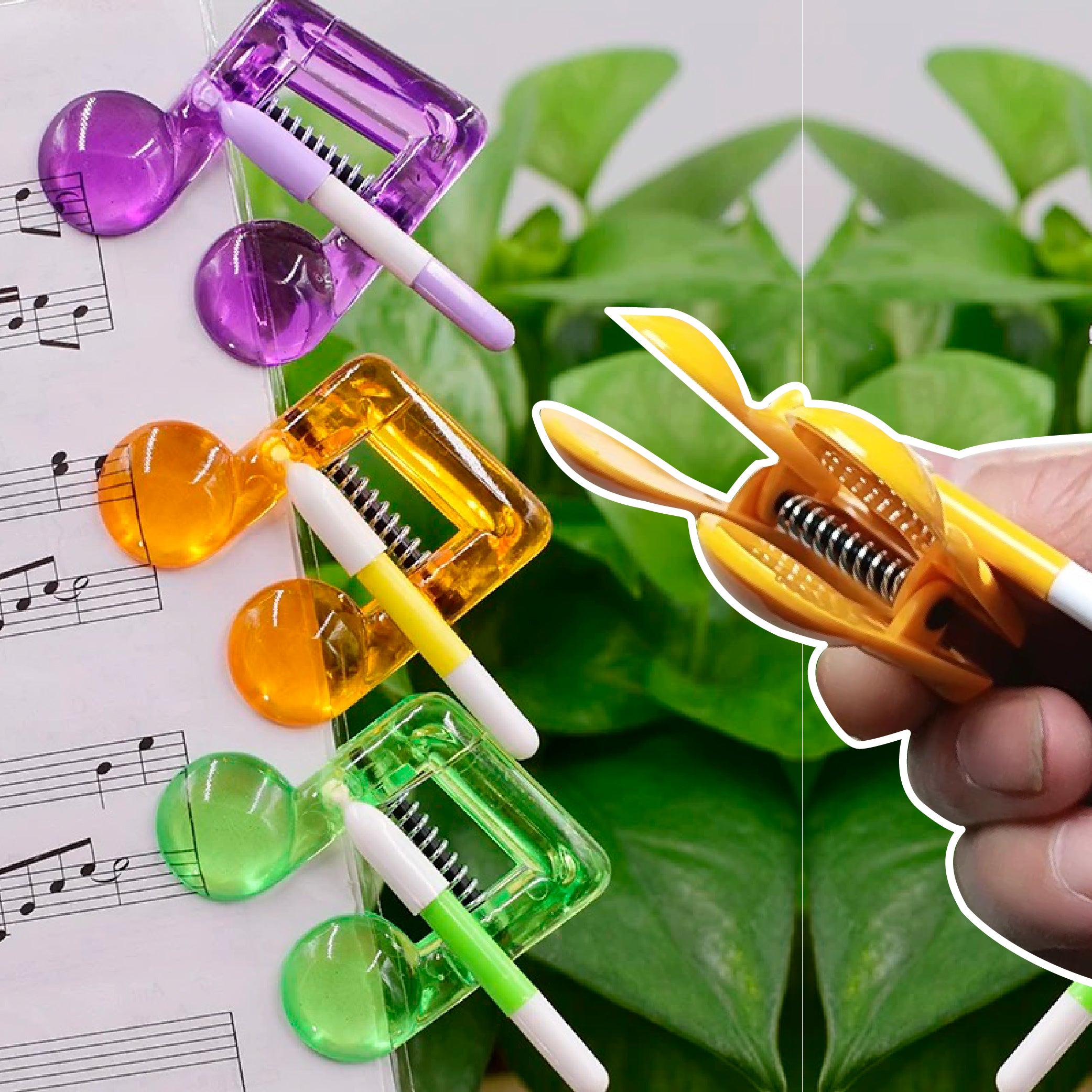 NC007 雙八分音符夾 音符造型夾子