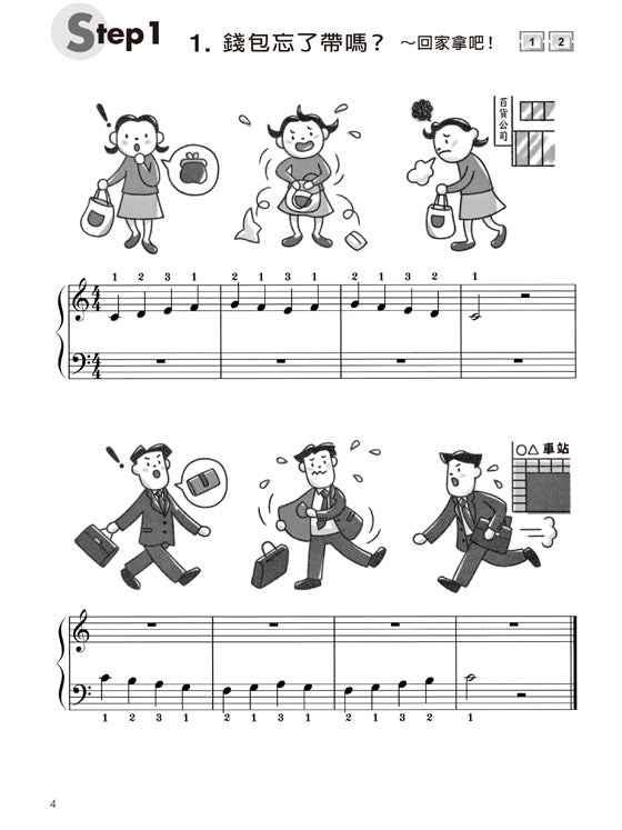 新WAKUWAKU看圖彈琴趣 音階與琶音 1