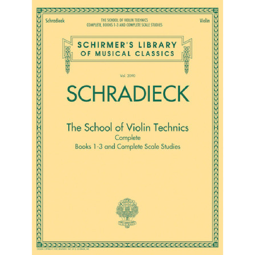 The School of Violin Technics Complete (SCHRADIECK)