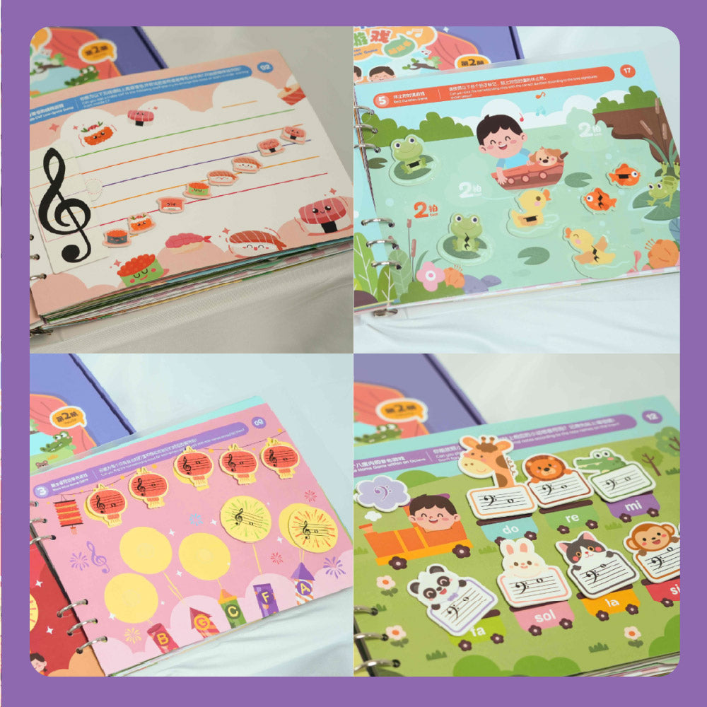 FEEL MUSIC 音樂遊戲貼貼書 第二冊