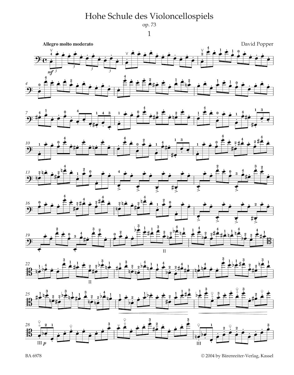 High School of Violoncello Playing op. 73