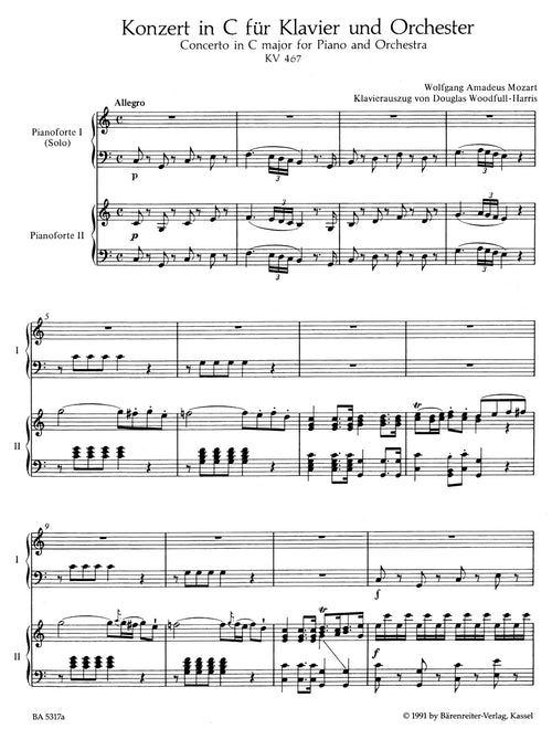 Concerto for Piano and Orchestra no. 21 in C major K. 467