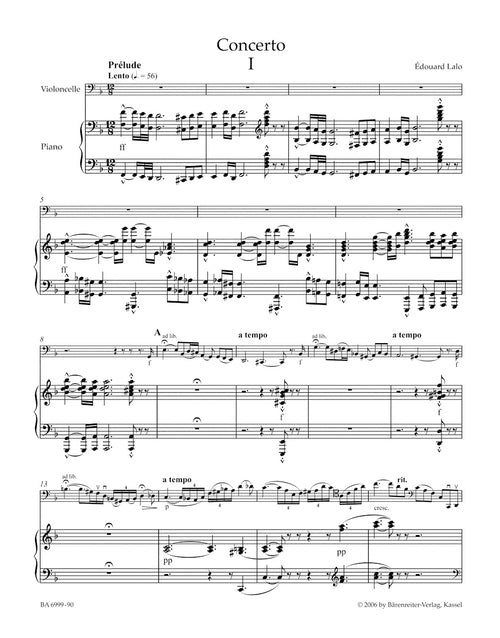 Concerto for Violoncello and Orchestra in D minor