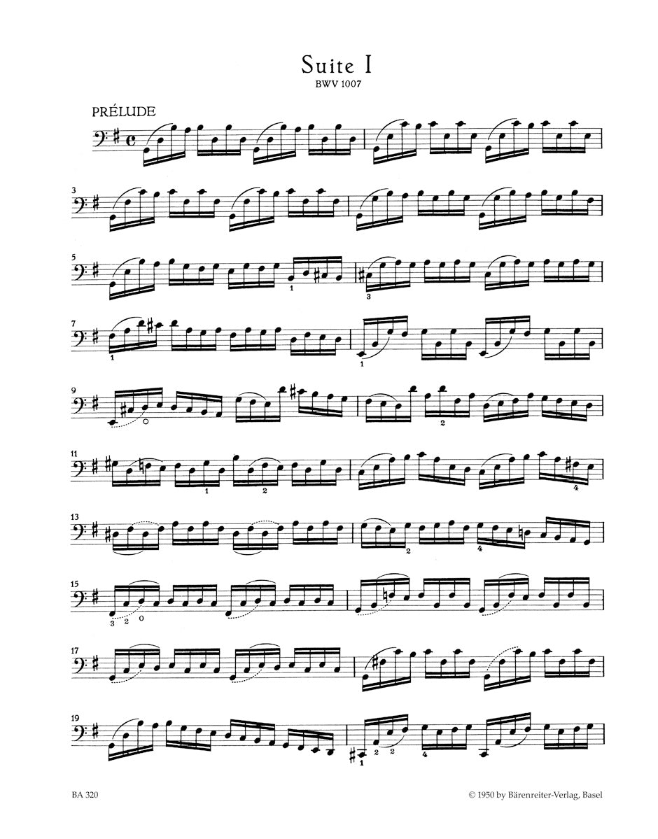 Six Suites for Violoncello solo BWV 1007-1012