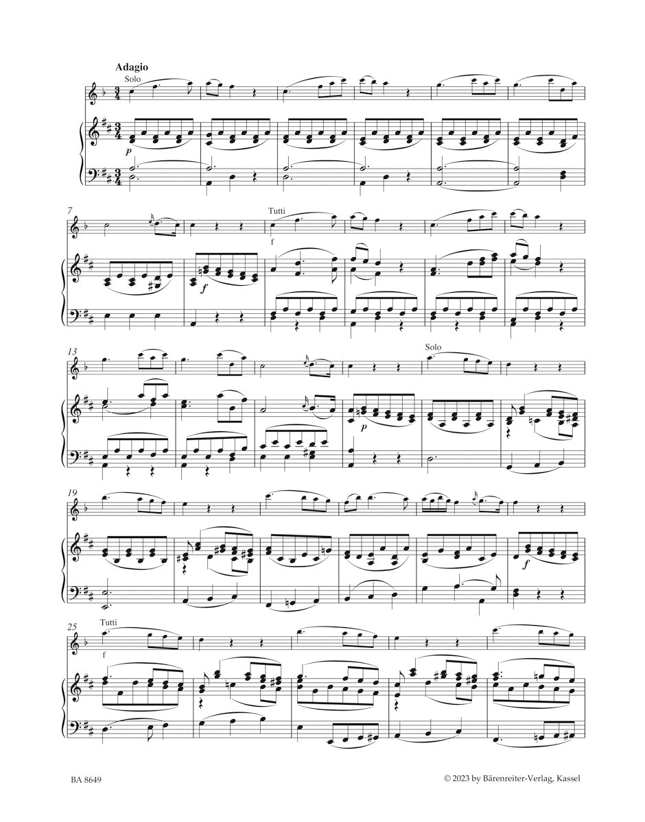 Adagio for Clarinet and Orchestra (K. 622)