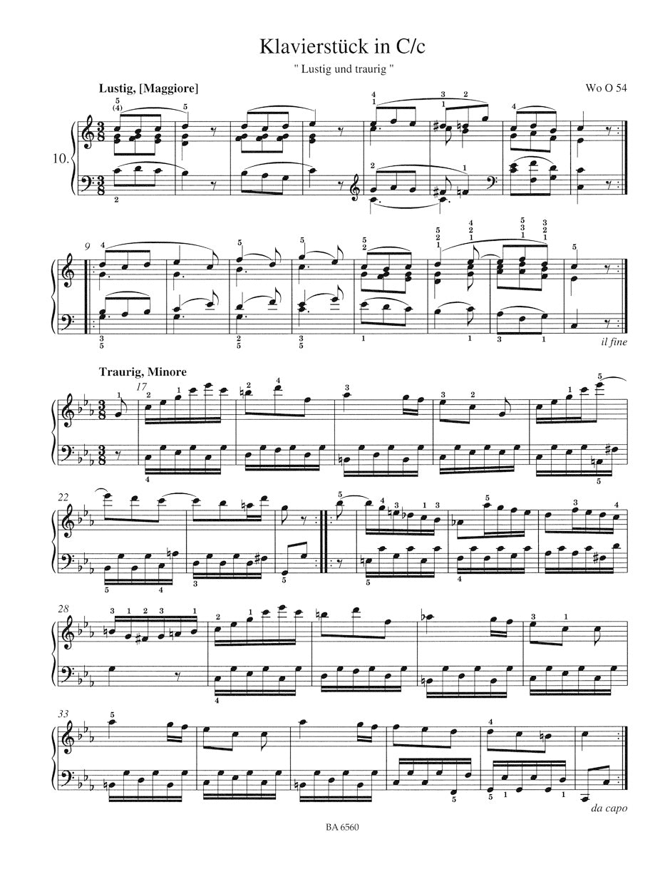 Easy Piano Pieces & Dances Beethoven