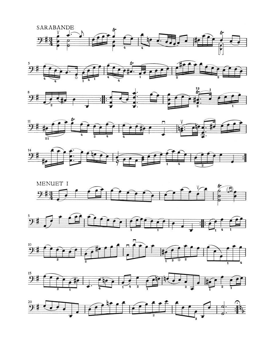 Bach-Suite I for Violoncello solo BWV 1007
