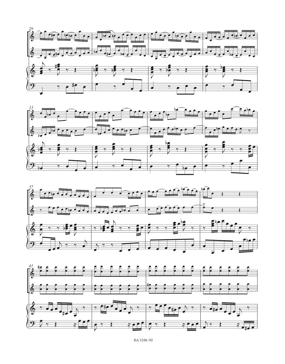 Concerto for two Violins, Strings and Basso continuo in D minor BWV 1043