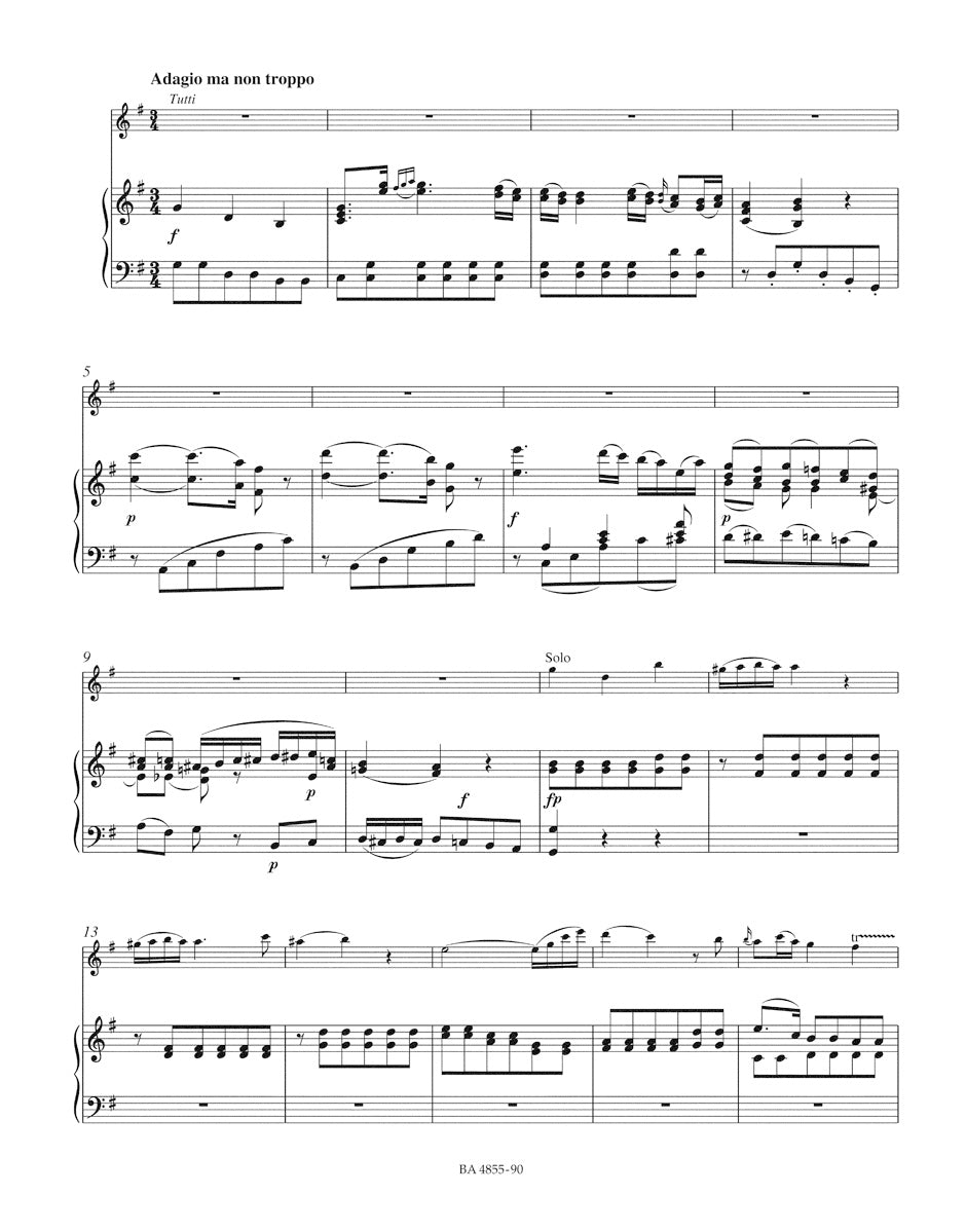 Concerto for Flute and Orchestra in D major K. 314 (285d)