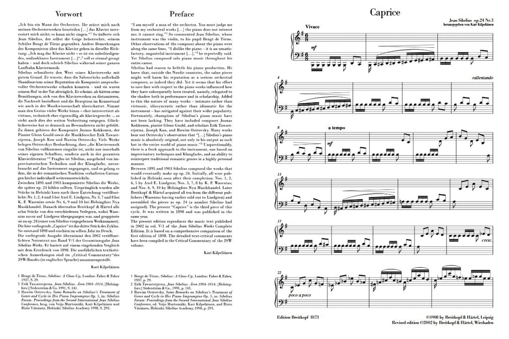 Sibelius Caprice op. 24/3